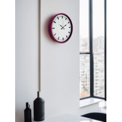 Mey İthalat® 36 Cm Pembe Dekoratif Duvar Saati