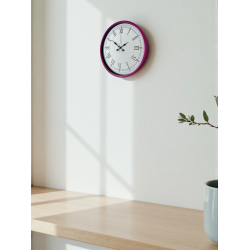 Mey İthalat® 36 Cm Pembe Roma Rakamlı Duvar Saati