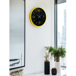 Mey İthalat® 36 Cm Sarı Dekoratif Duvar Saati