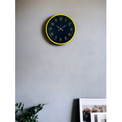 Mey İthalat® 36 Cm Sarı Standart Duvar Saati