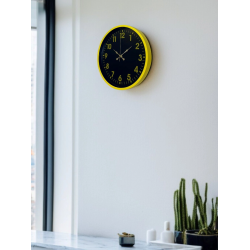 Mey İthalat® 36 Cm Sarı Standart Duvar Saati