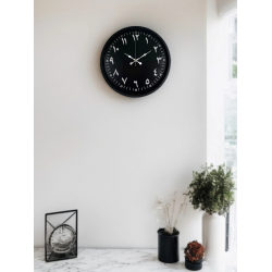 Mey İthalat® 36 Cm Siyah Arapça Rakamlı Duvar Saati
