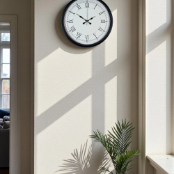 Mey İthalat® 36 Cm Siyah Asil Roma Rakamlı Duvar Saati