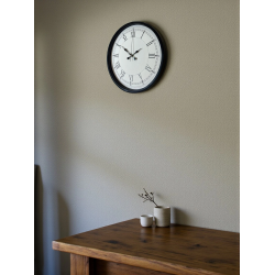 Mey İthalat® 36 Cm Siyah Asil Roma Rakamlı Duvar Saati