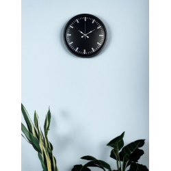 Mey İthalat® 36 Cm Siyah Dekoaratif Duvar Saati