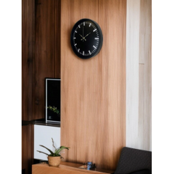 Mey İthalat® 36 Cm Siyah Dekoaratif Duvar Saati