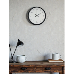 Mey İthalat® 36 Cm Siyah Dekoratif Duvar Saati