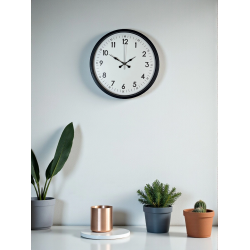 Mey İthalat® 36 Cm Siyah Dekoratif Duvar Saati