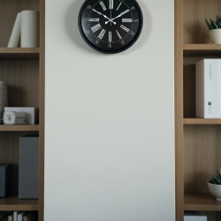 Mey İthalat® 36 Cm Siyah Dekoratif Duvar Saati