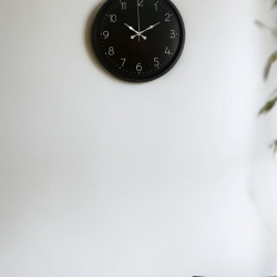 Mey İthalat® 36 Cm Siyah Dekoratif Duvar Saati