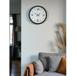 Mey İthalat® 36 Cm Siyah Dekoratif Duvar Saati