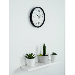 Mey İthalat® 36 Cm Siyah Dekoratif Duvar Saati