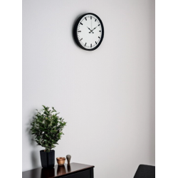 Mey İthalat® 36 Cm Siyah Sade Standart Duvar Saati