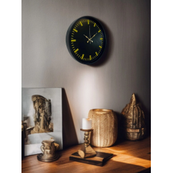 Mey İthalat® 36 Cm Siyah Şık Duvar Saati