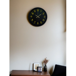 Mey İthalat® 36 Cm Siyah Standart Duvar Saati