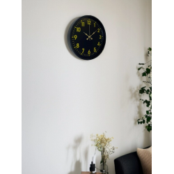 Mey İthalat® 36 Cm Siyah Standart Duvar Saati