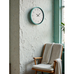 Mey İthalat® 36 Cm Turkuaz Standart Duvar Saati