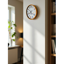 Mey İthalat® 36 Cm Turuncu Çocuk Odası Duvar Saati