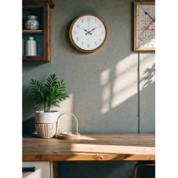 Mey İthalat® 36 Cm Turuncu Dekoratif Duvar Saati