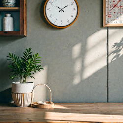 Mey İthalat® 36 Cm Turuncu Dekoratif Duvar Saati