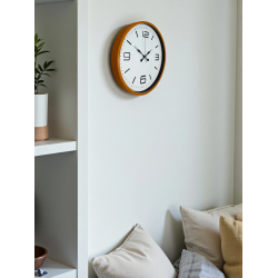 Mey İthalat® 36 Cm Turuncu Dekoratif Duvar Saati