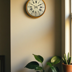 Mey İthalat® 36 Cm Turuncu Nostalji Duvar Saati