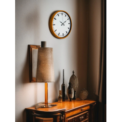 Mey İthalat® 36 Cm Turuncu Sade Şık Duvar Saati