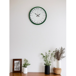 Mey İthalat® 36 Cm Yeşil 24 Saat Göstergeli Özel Tasarım Duvar Saati