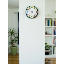 Mey İthalat® 36 Cm Yeşil Çocuk Odası Duvar Saati