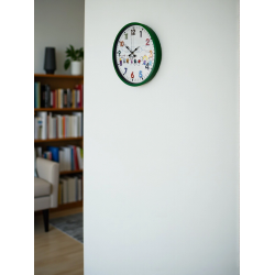 Mey İthalat® 36 Cm Yeşil Çocuk Odası Duvar Saati