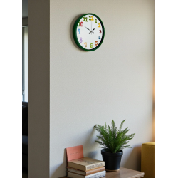 Mey İthalat® 36 Cm Yeşil Çocuk Odası Duvar Saati