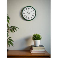 Mey İthalat® 36 Cm Yeşil Roma Rakamlı Duvar Saati