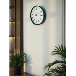 Mey İthalat® 36 Cm Yeşil Roma Rakamlı Duvar Saati