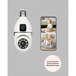 Mey İthalat® 360 Derece Panoramik WiFi Kamera – Full HD Ev Güvenlik Sistemi