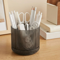 Mey İthalat®  360° Dönebilen Plastik Organizer – Çok Amaçlı Mutfak, Banyo ve Makyaj Malzemesi Düzenleyici, Döner Masaüstü Stand