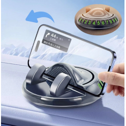 Mey İthalat® 360° Dönebilen Yapışkanlı Numaratörlü Araç Telefon Tutucu