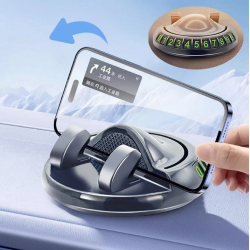 Mey İthalat® 360° Dönebilen Yapışkanlı Numaratörlü Araç Telefon Tutucu