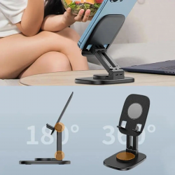 Mey İthalat®  360 Döner Masaüstü Mobil Telefon Tutucu Standı