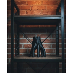 Mey İthalat® 3D Dekoratif Siyah El Obje 27x22 cm Sanatsal ve Şık Aksesuar