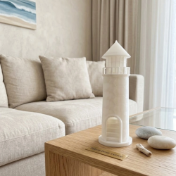 Mey İthalat® 3D Deniz Feneri Dekoratif Obje Modern Ev ve Ofis Aksesuarı