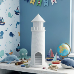 Mey İthalat® 3D Deniz Feneri Mumluk Dekoratif Masa Üstü Aksesuar