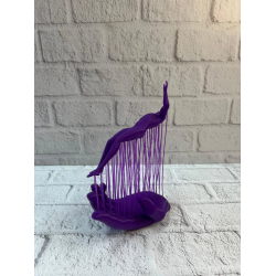 Mey İthalat® 3D El Formlu İnsan Figürü Mor Özgün Sanat Biblosu 12x18 cm