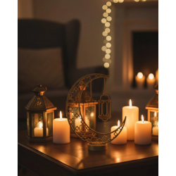 Mey İthalat® 3D Hilal Cami Biblo 20x20 cm Özel Tasarım Özel Baskı Ürün