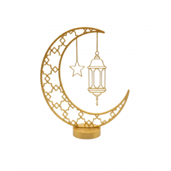 Mey İthalat® 3D Hilal Cami Biblo 20x20 cm Özel Tasarım Özel Baskı Ürün