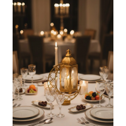 Mey İthalat® 3D Hilal Dekorasyonu Özel Baskı Premium Tasarım