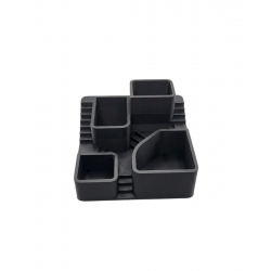 Mey İthalat® 3D Kaktüs Saksı Seti Çok Bölmeli Modern Dekoratif Masaüstü Bitki Standı