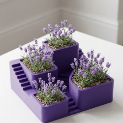 Mey İthalat® 3D Kaktüs Saksısı Modern Çok Bölmeli Dekoratif Tasarım