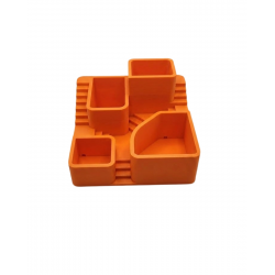 Mey İthalat® 3D Modern Çok Bölmeli Kaktüs Saksı Seti Dekoratif Masaüstü Sukulent Standı