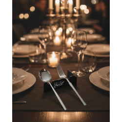 Mey İthalat® 3D Özel Baskı 6’lı Kaşık Çatal Sunum Standı Şık Masa Düzenleyici