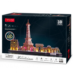 Mey İthalat® 3D Puzzle 115 Parça LED Işıklı